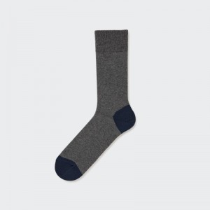 Uniqlo Color Block Strumpor Herr Grå | 3706862