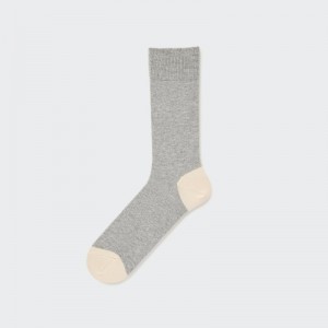 Uniqlo Color Block Strumpor Herr Grå | 8235861