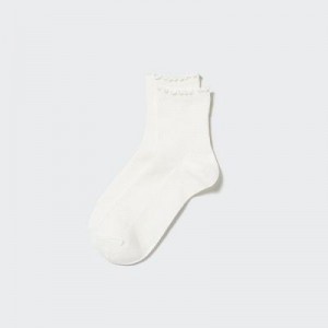 Uniqlo HEATTECH Crew Mellow Strumpor Dam Vita | 5376184