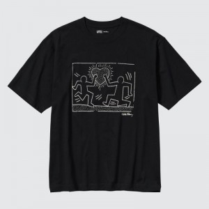 Uniqlo Keith Haring UT Short Sleeve T-shirt Dam Svarta | 2086421