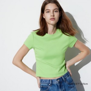 Uniqlo Mini Short Sleeve T-shirt Dam Gröna | 3343095