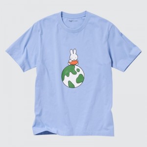 Uniqlo PEACE FOR ALL Short-Sleeve Graphic Dick Bruna T-shirt Dam Blå | 4888623
