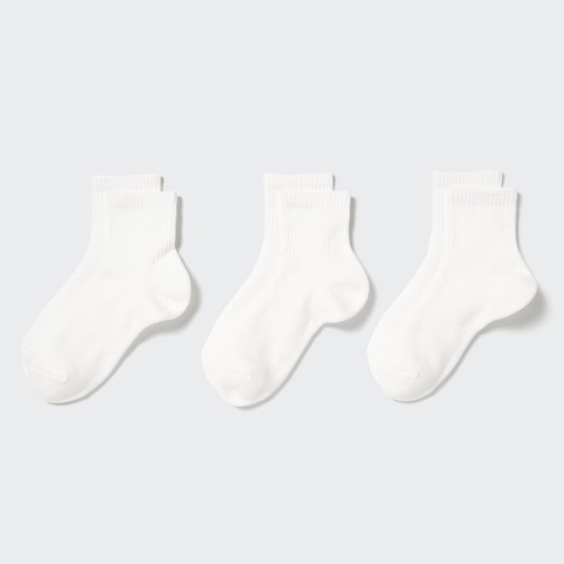 Uniqlo 3 Pack Strumpor Dam Vita | 1240706
