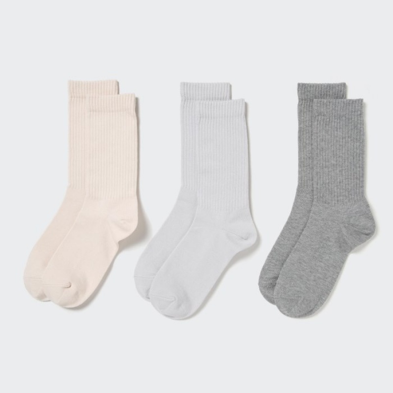 Uniqlo 3 Pack Strumpor Dam Vita | 7141891