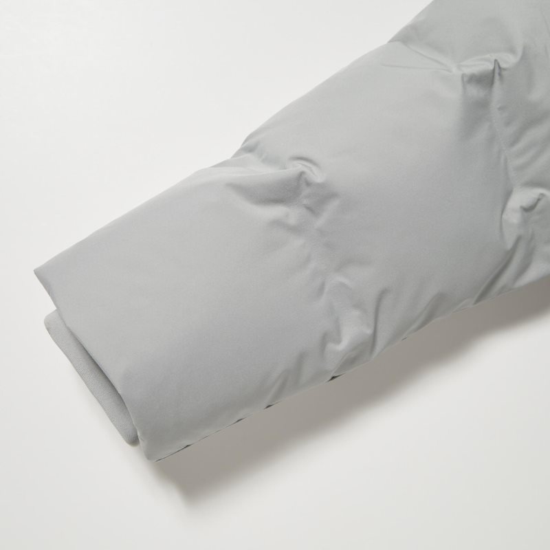 Uniqlo 3d Cut Seamless Down Parka Herr Grå | 5566829