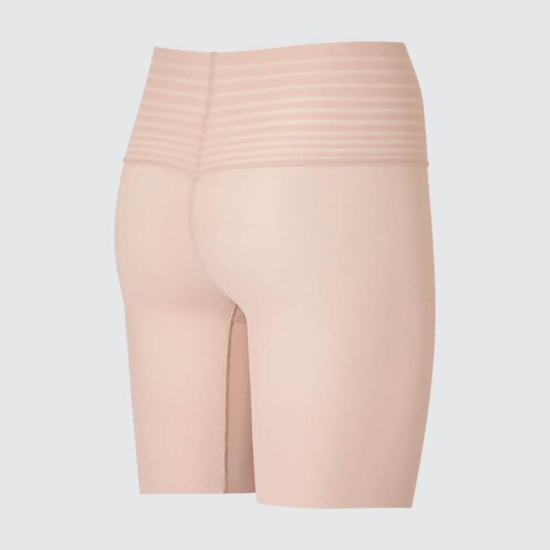 Uniqlo AIRism Smooth Body Shaper Unlined Half Shorts Dam Beige | 4342560