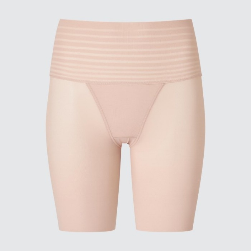 Uniqlo AIRism Smooth Body Shaper Unlined Half Shorts Dam Beige | 4342560