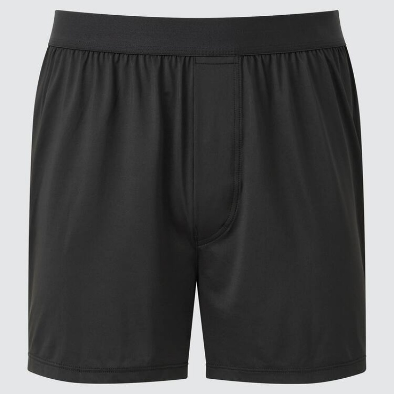 Uniqlo Airism Loose Fit Boxers Underkläder Herr Svarta | 9028225