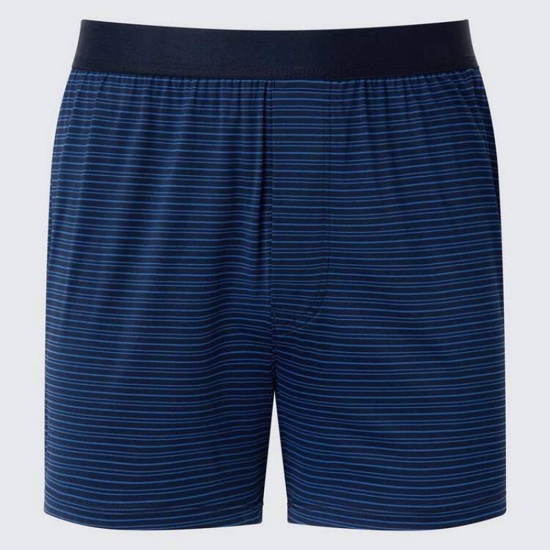 Uniqlo Airism Striped Loose Fit Boxers Underkläder Herr Blå | 3527281