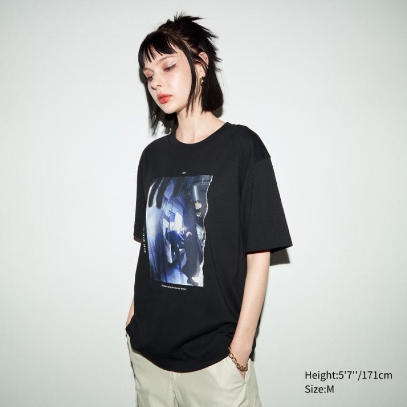 Uniqlo Anime JUJUTSU KAISEN Season 2 UT Short-Sleeve T-shirt Dam Svarta | 2826482