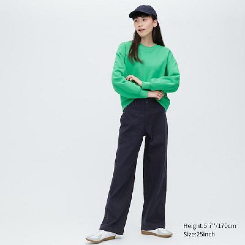 Uniqlo Baker Byxor Dam Marinblå | 8607779