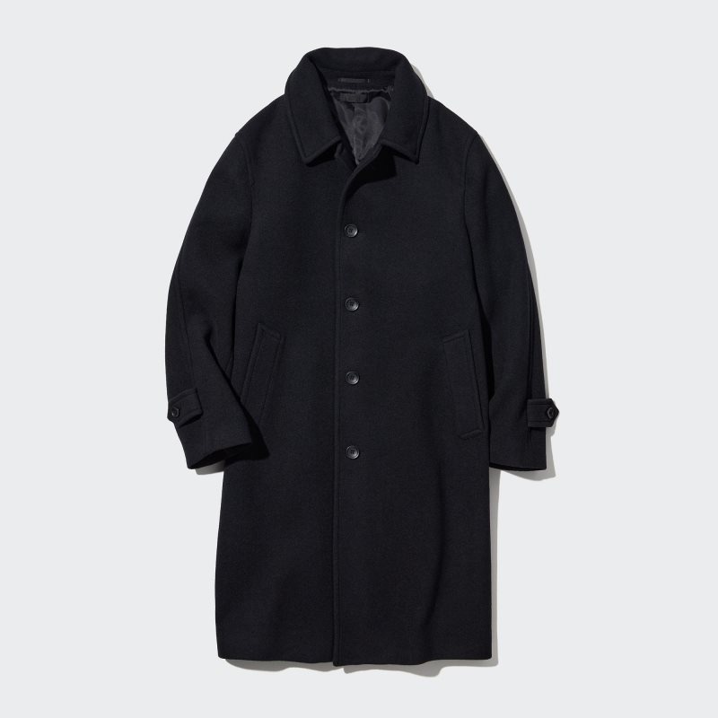 Uniqlo Balmacaan Rockar Herr Marinblå | 3453085
