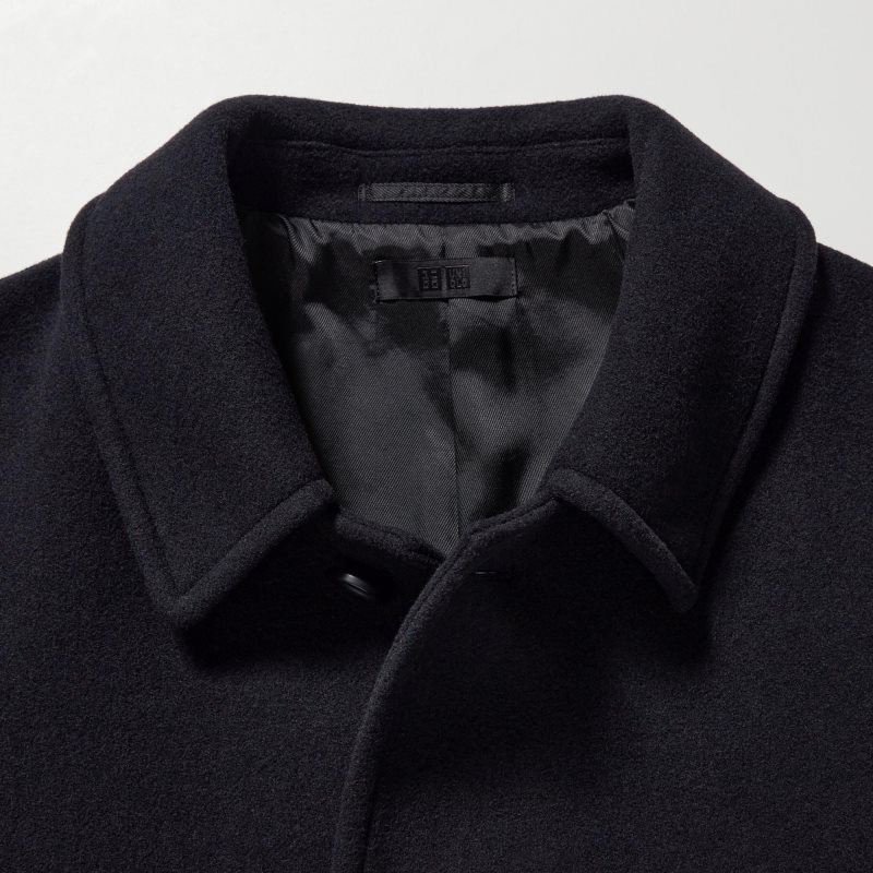 Uniqlo Balmacaan Rockar Herr Marinblå | 3453085