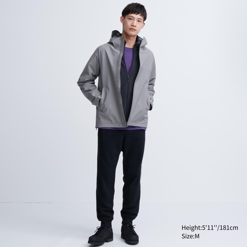 Uniqlo Blocktech 3d Cut Parka Herr Marinblå | 5477578