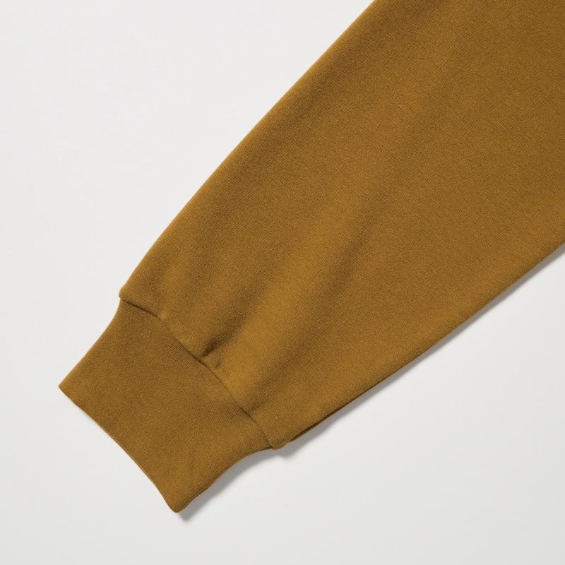 Uniqlo Brushed Cotton Crew Neck Long-sleeve T-shirt Herr Bruna | 7341241