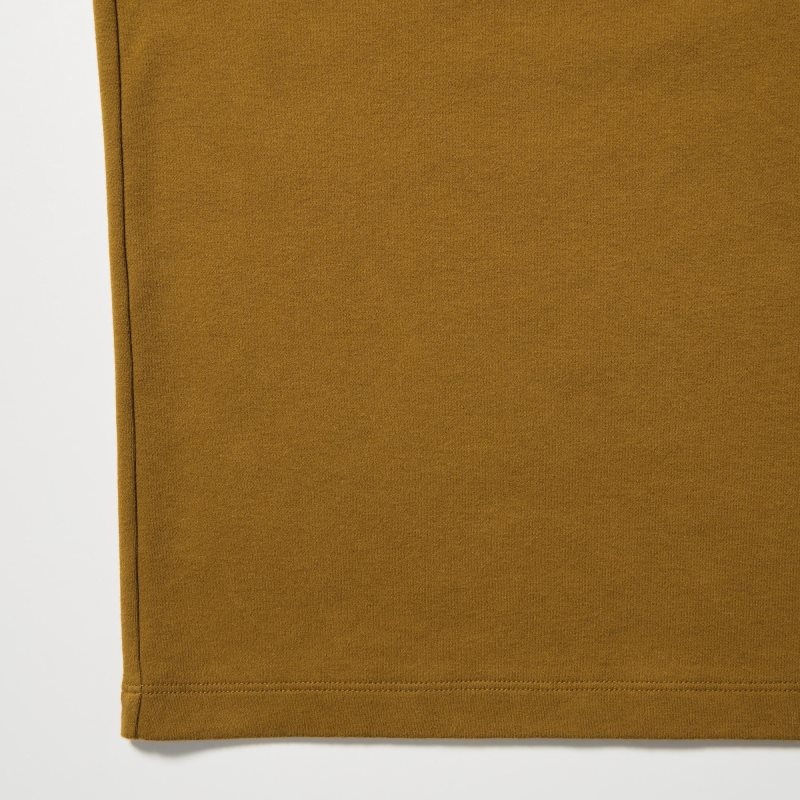 Uniqlo Brushed Cotton Crew Neck Long-sleeve T-shirt Herr Bruna | 7341241