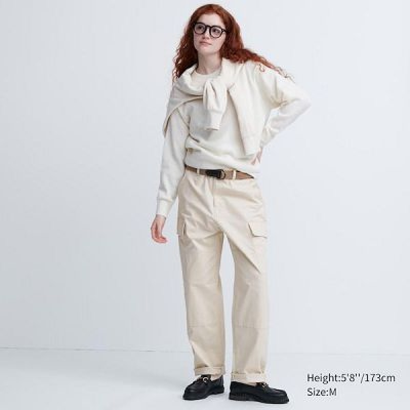 Uniqlo Cargo Byxor Dam Beige | 590147