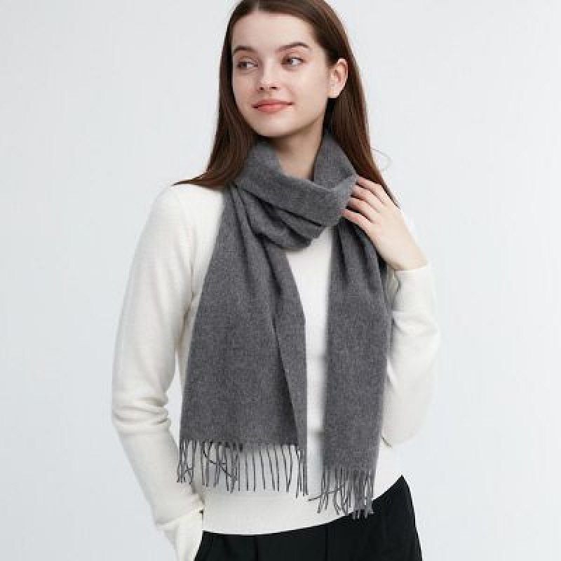 Uniqlo Cashmere Halsduk Dam Grå | 2717619