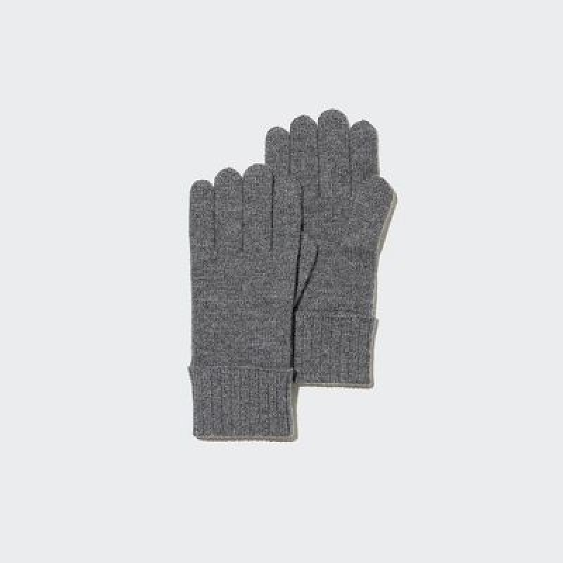 Uniqlo Cashmere Knitted Handskar Dam Grå | 1154838