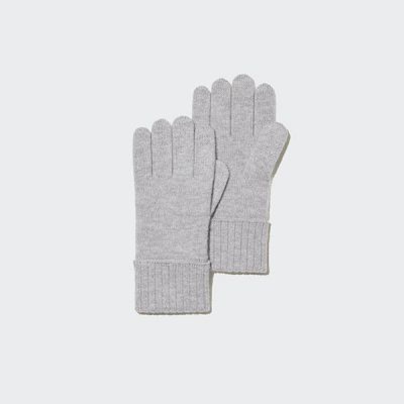 Uniqlo Cashmere Knitted Handskar Dam Grå | 3022799