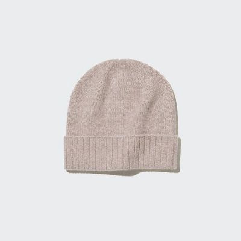 Uniqlo Cashmere Knitted Mössa Dam Beige | 1142676