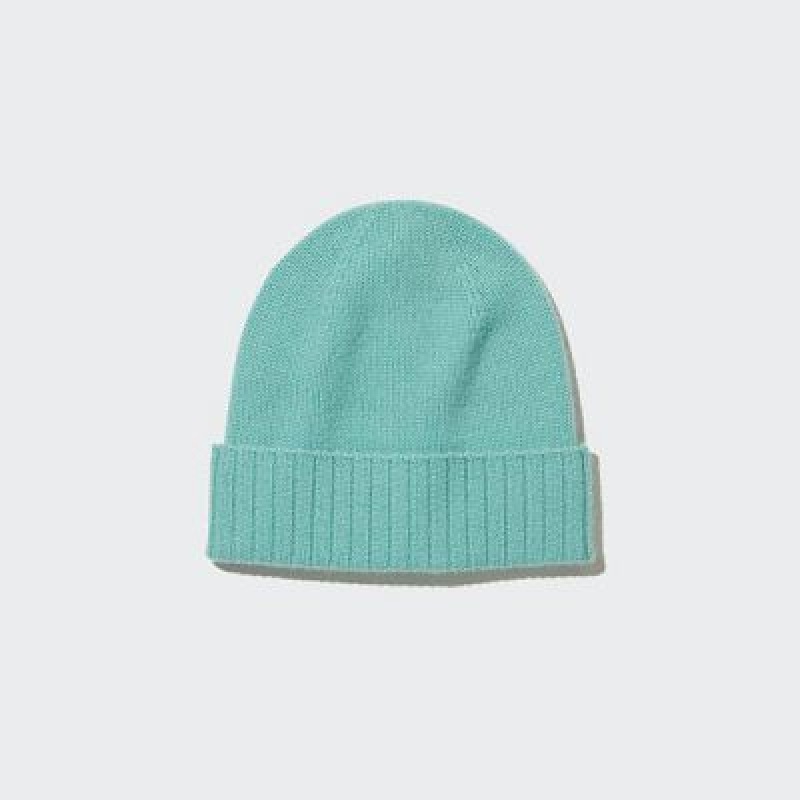 Uniqlo Cashmere Knitted Mössa Dam Gröna | 7099689