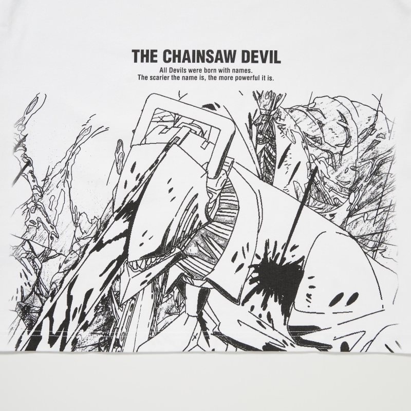 Uniqlo Chainsaw Man × Kosuke Kawamura Ut Long-sleeve Graphic T-shirt Herr Vita | 6649713