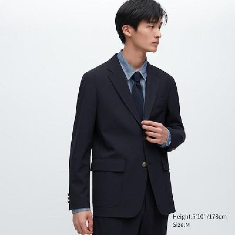 Uniqlo Comfort Blazers Dam Marinblå | 654699