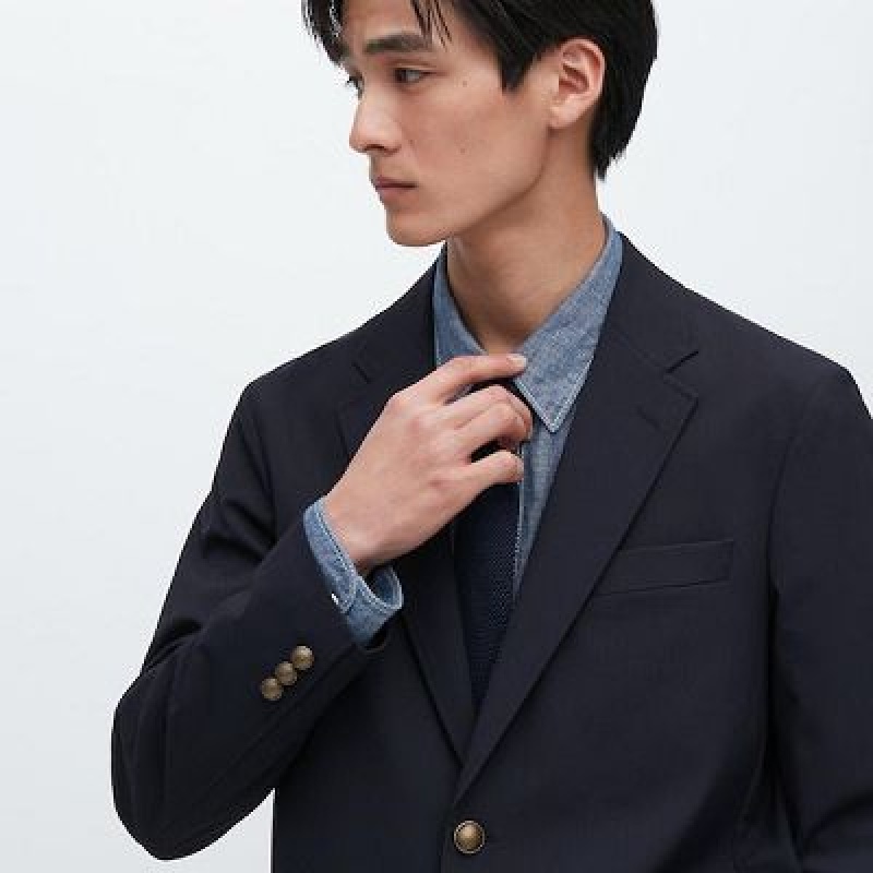 Uniqlo Comfort Blazers Dam Marinblå | 654699