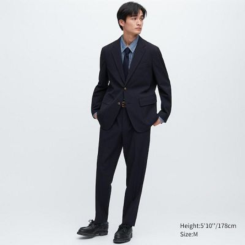 Uniqlo Comfort Blazers Dam Marinblå | 654699