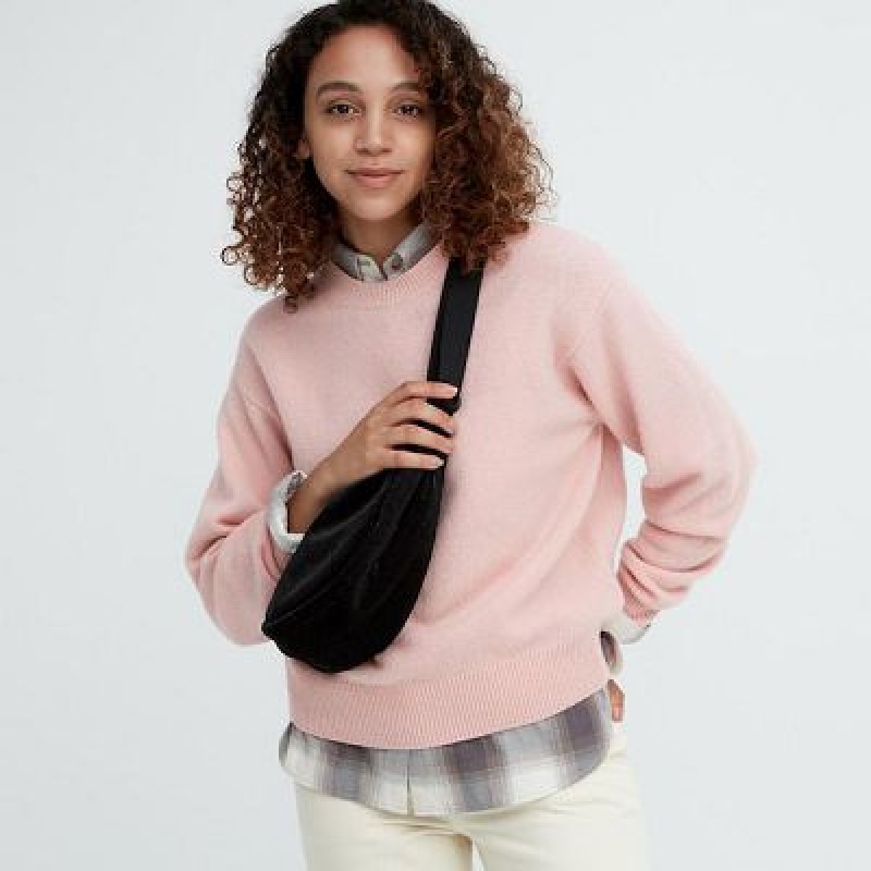 Uniqlo Corduroy Round Mini Crossbody Väska Dam Svarta | 6672264