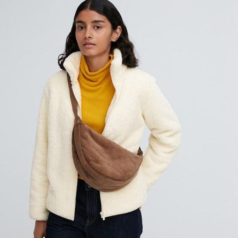 Uniqlo Corduroy Round Mini Crossbody Väska Dam Bruna | 1730534