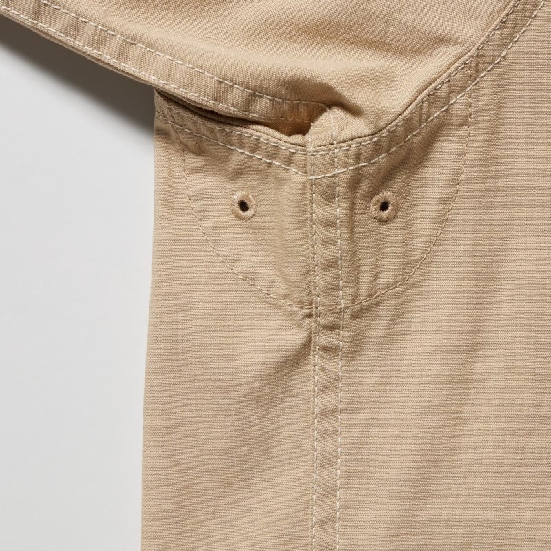 Uniqlo Cotton Parka Herr Beige | 4378967