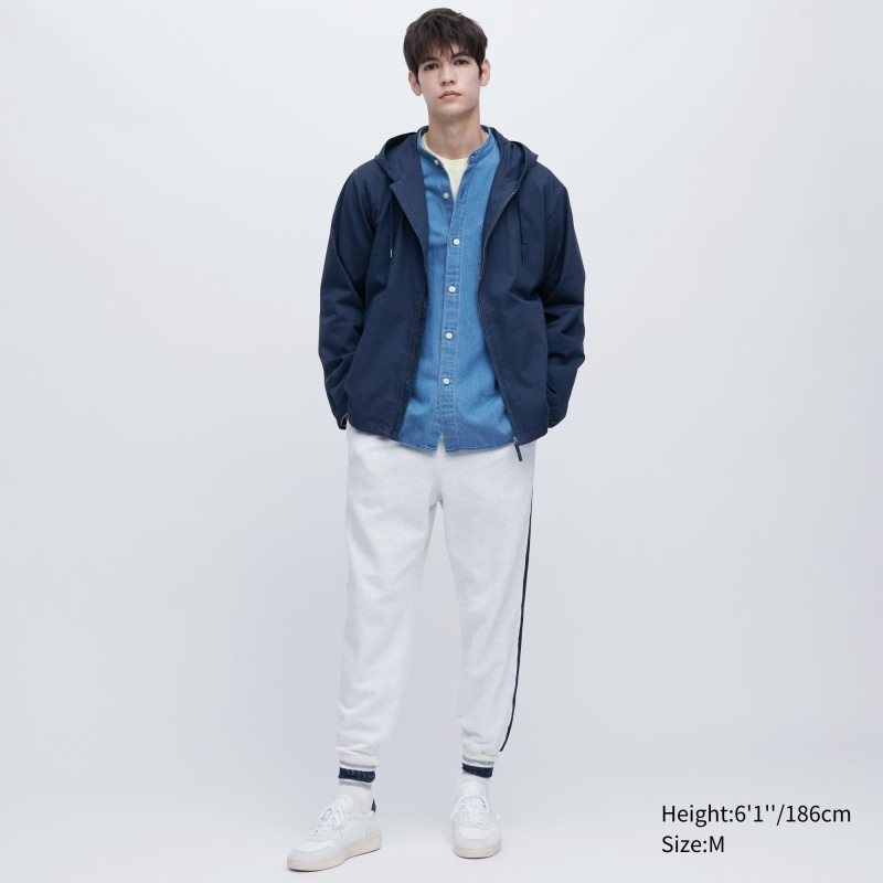 Uniqlo Cotton Parka Herr Vita | 3889873