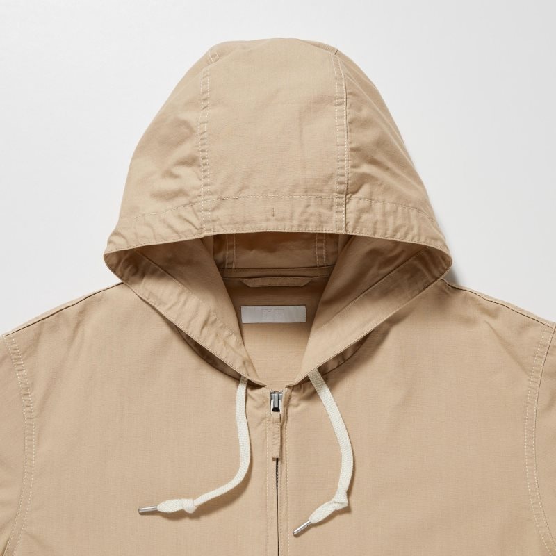 Uniqlo Cotton Parka Herr Vita | 3889873