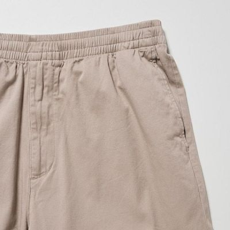 Uniqlo Cotton Relaxed Ankle Byxor Dam Beige | 6054935
