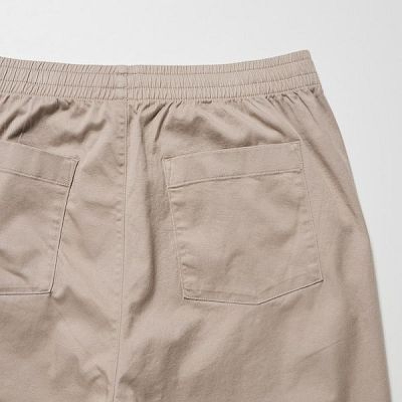 Uniqlo Cotton Relaxed Ankle Byxor Dam Beige | 6054935