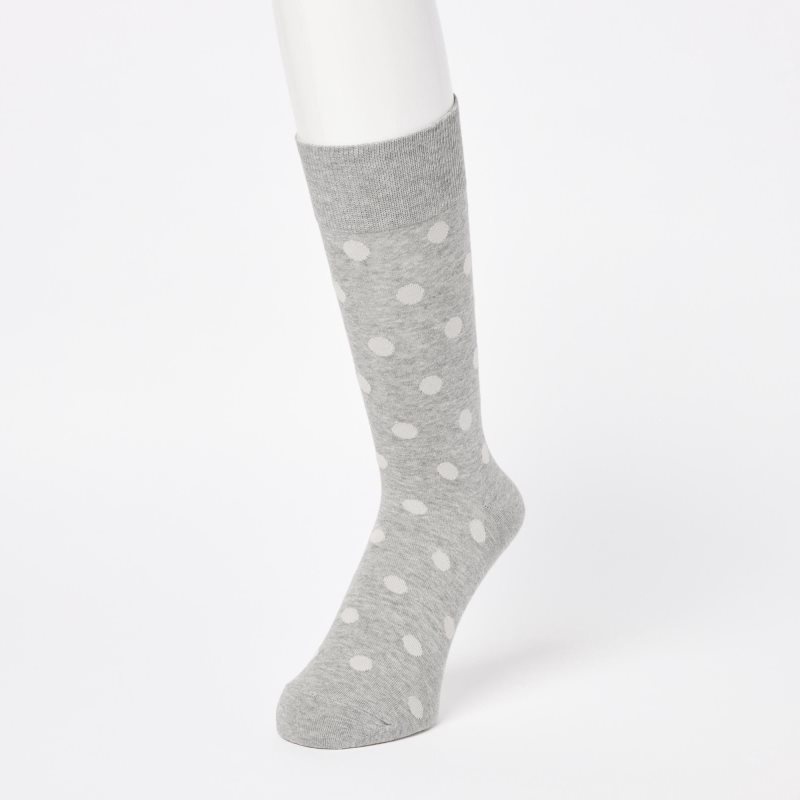 Uniqlo Dotted Strumpor Herr Grå | 6664344