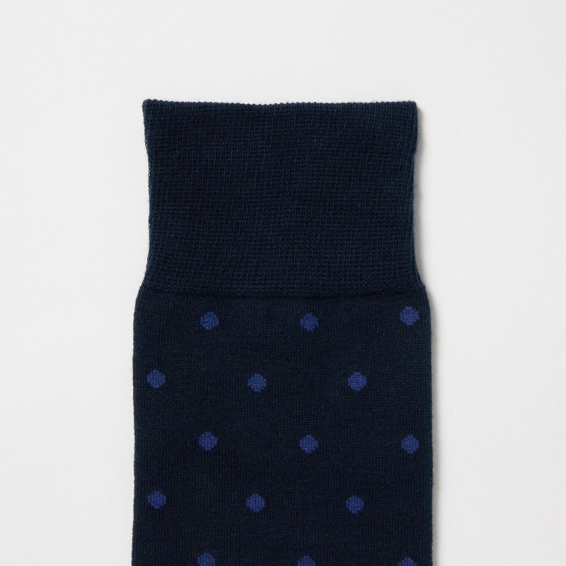 Uniqlo Dotted Strumpor Herr Marinblå | 6664995