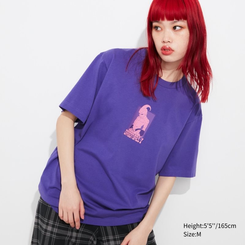 Uniqlo Dragon Ball Ut Short-sleeve Graphic T-shirt Herr Lila | 5894901