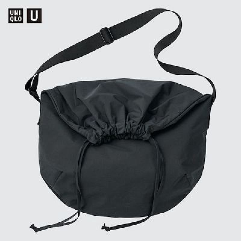 Uniqlo Drawstring Toteväska Dam Svarta | 1401853
