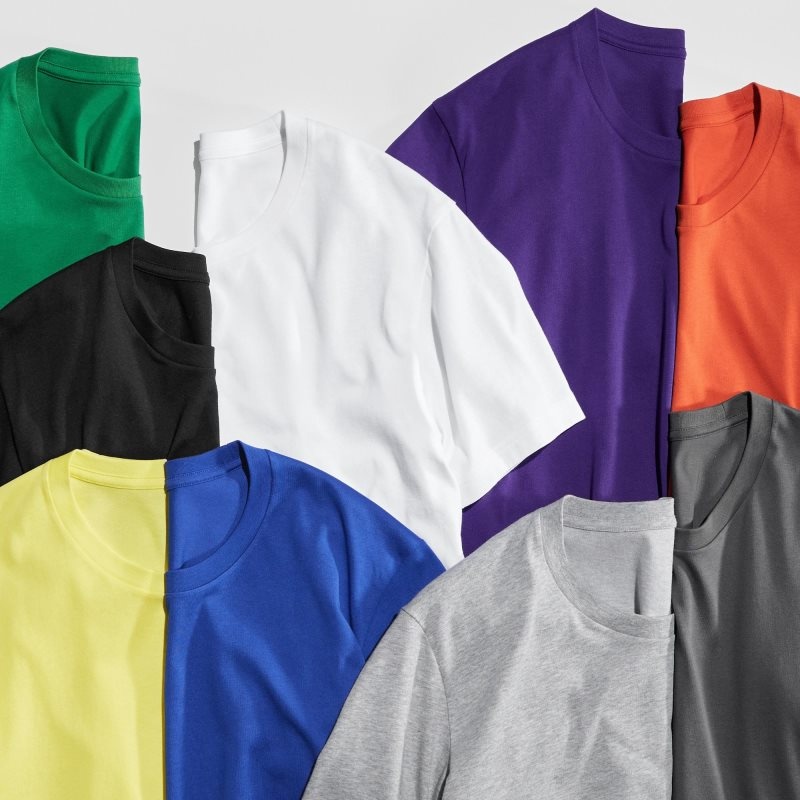 Uniqlo Dry Crew Neck Short-sleeve Color T-shirt Herr Gröna | 26972