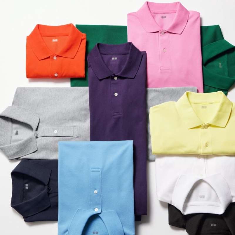 Uniqlo Dry Pique Piketröja Dam Blå | 5324705