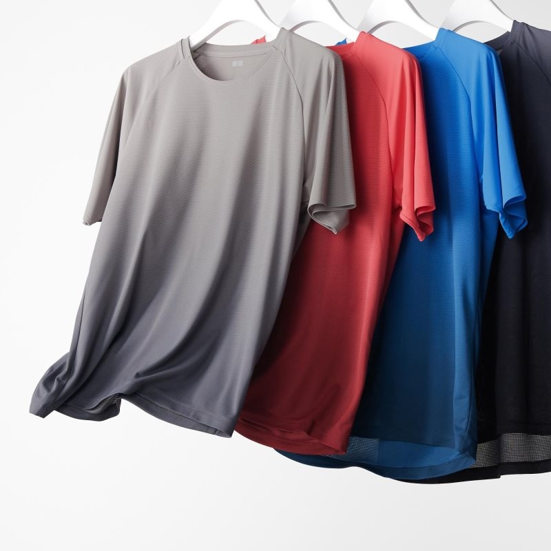 Uniqlo Dry-ex Crew Neck Short-sleeve Lightweight T-shirt Herr Röda | 1084972