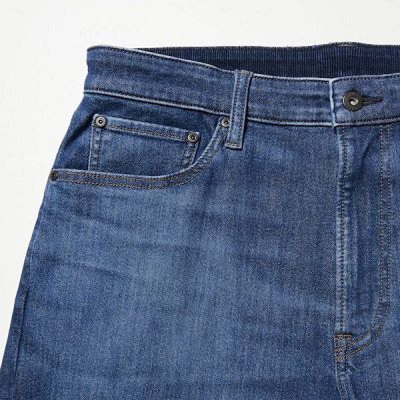Uniqlo EZY Ultra Stretch Jeans Dam Blå | 3708636