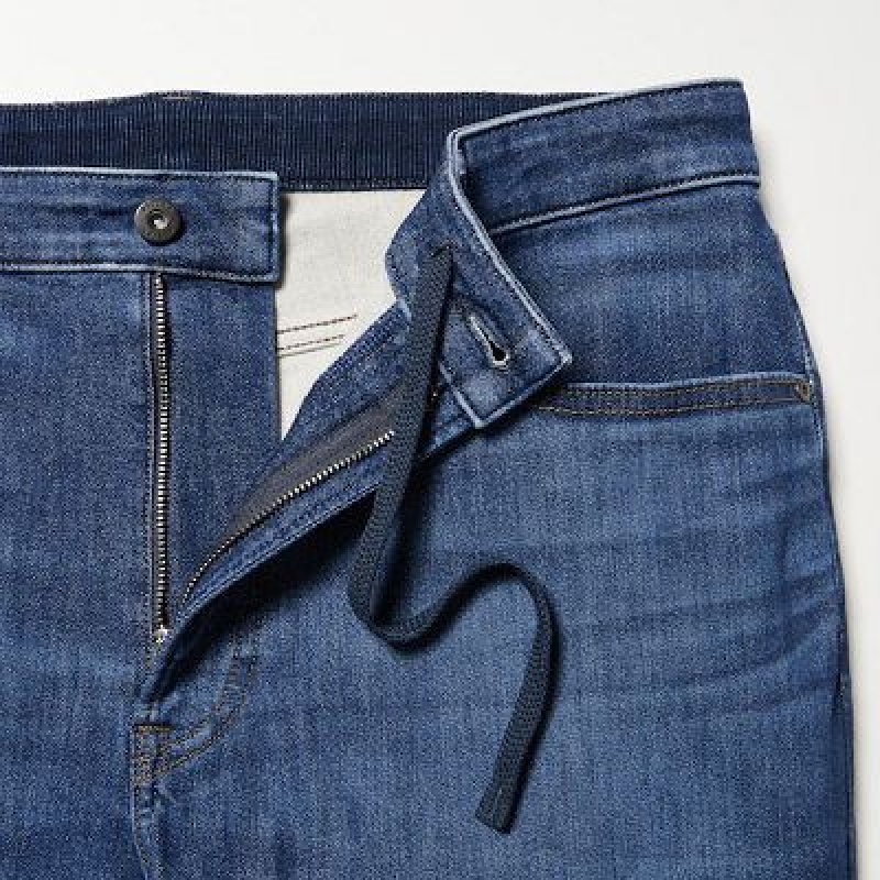 Uniqlo EZY Ultra Stretch Jeans Dam Blå | 3708636