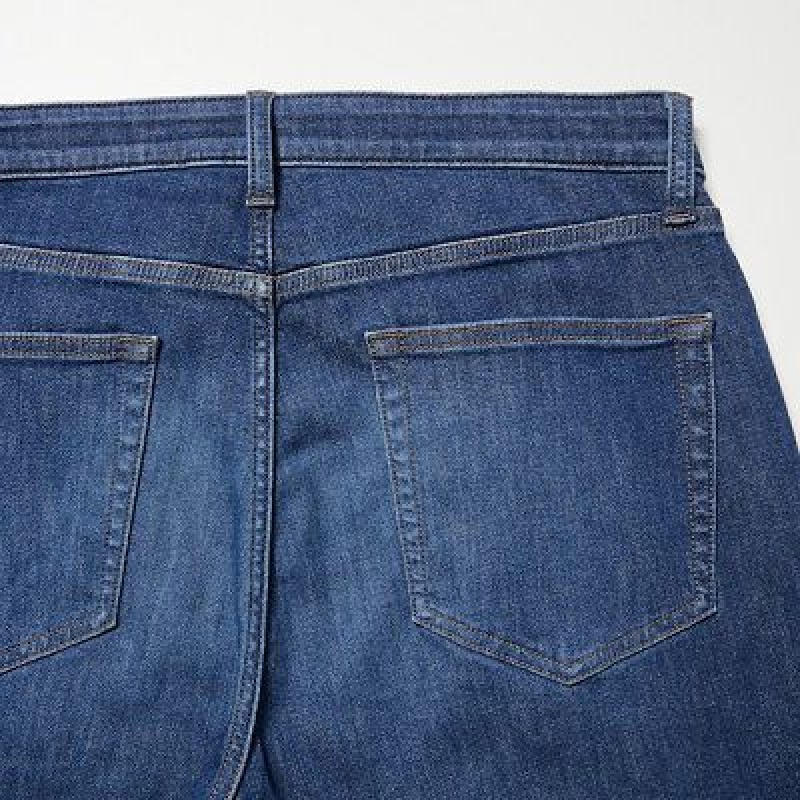 Uniqlo EZY Ultra Stretch Jeans Dam Blå | 3708636