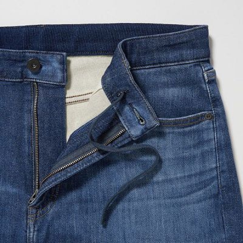Uniqlo EZY Ultra Stretch Jeans Dam Blå | 8495166