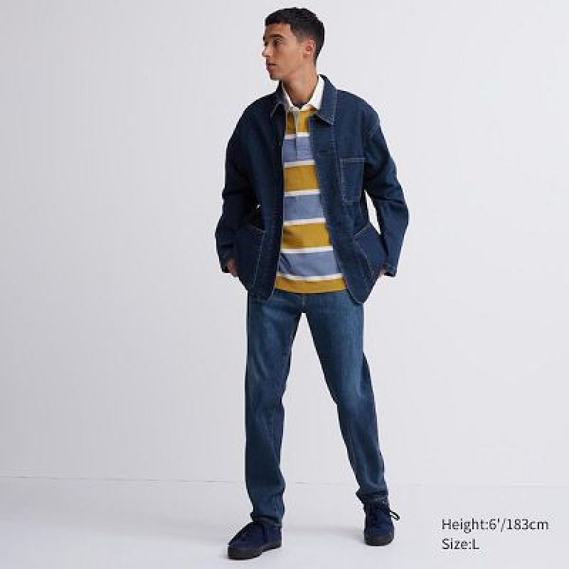 Uniqlo EZY Ultra Stretch Jeans Dam Blå | 8495166