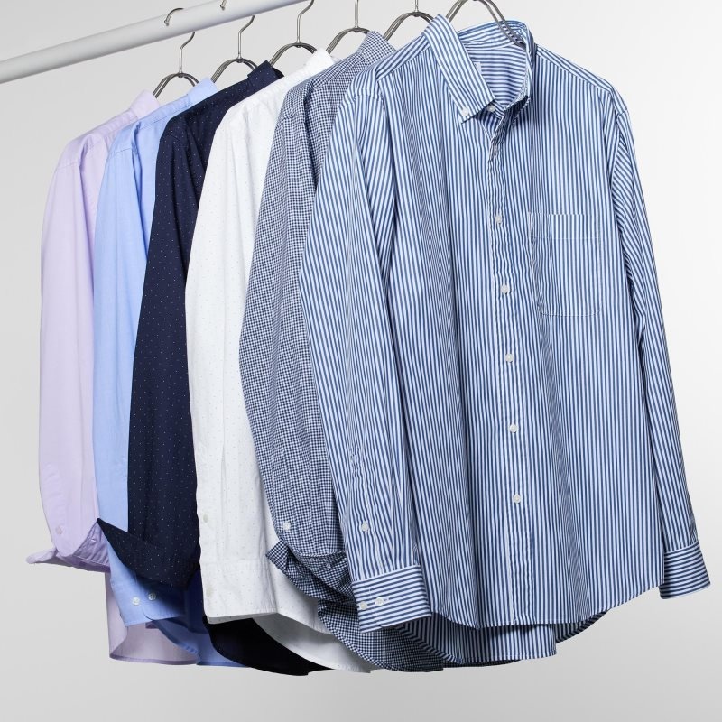 Uniqlo Extra Fine Cotton Broadcloth Long-sleeve Skjorta Herr Blå | 6143010